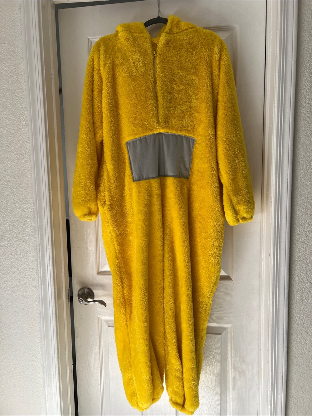 Yellow Plush Kids Costume Onesie with Hood